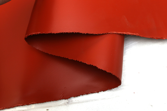 Isı Direnci Yalıtım Kılıfı İçin Ağır Hizmet Tipi Silikon Kaplı Fiberglas Kumaş