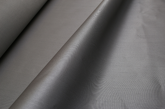 Gri Silikon Takviyeli Fiberglas Kumaş Duman Ve Yangın Perdesi Kumaşları