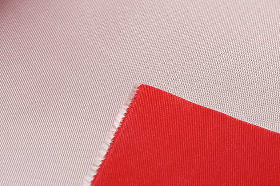 0.45mm Kırmızı Silikon Kaplı Isı Yalıtımı Fiberglas Kumaş 1/3 Dimi Örgü