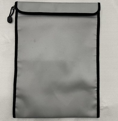 Gümüş Yanmaz Dosya Çantası Tahriş Edici Olmayan Fiberglas 1000℉ 17x27cm