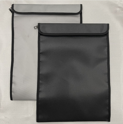 Gümüş Yanmaz Dosya Çantası Tahriş Edici Olmayan Fiberglas 1000℉ 17x27cm