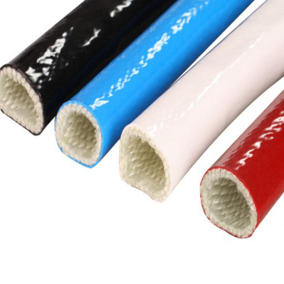 Yüksek Sıcaklık Kırmızı Silikon Kauçuk Fiberglas Kılıf Hortumu ve Kablosu