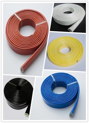 Silikon Kauçuk ile Kaplanmış Yangına Dayanıklı Fiberglas Kılıf Korozyon Önleyici Kimyasallar