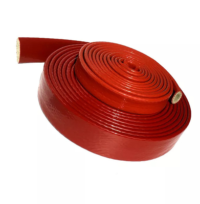Yakıt Hatlarını Korumak için 20m 66ft Silikon Kaplı Fiberglas Isı Kovanı 15mm ID