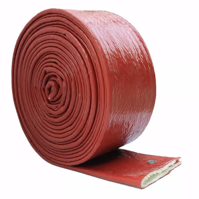 Yakıt Hatlarını Korumak için 20m 66ft Silikon Kaplı Fiberglas Isı Kovanı 15mm ID