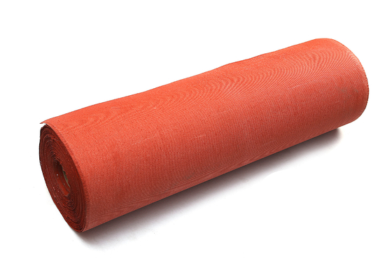 Genleşme Derzi Yanmaz Kumaş Rulosu İçin Kırmızı Silikon Kaplı Fiberglas Kumaş
