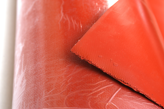 Yanmaz İçin Tek Taraflı Silikon Kaplı Fiberglas Kumaş Kumaş