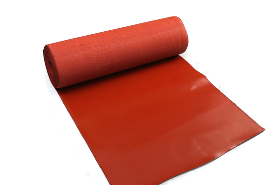 Yanmaz Silikon Kaplı Fiberglas Kumaş Kırmızı