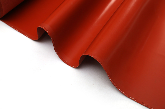 Yanmaz Silikon Kaplı Fiberglas Kumaş Kırmızı