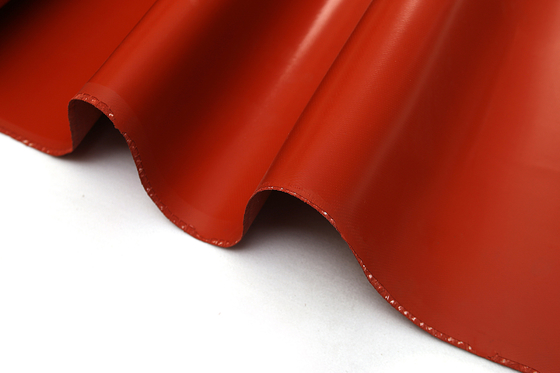 Yanmaz Silikon Kaplı Fiberglas Kumaş Kırmızı